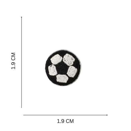 Mini Football Embroidered Iron On Patch
