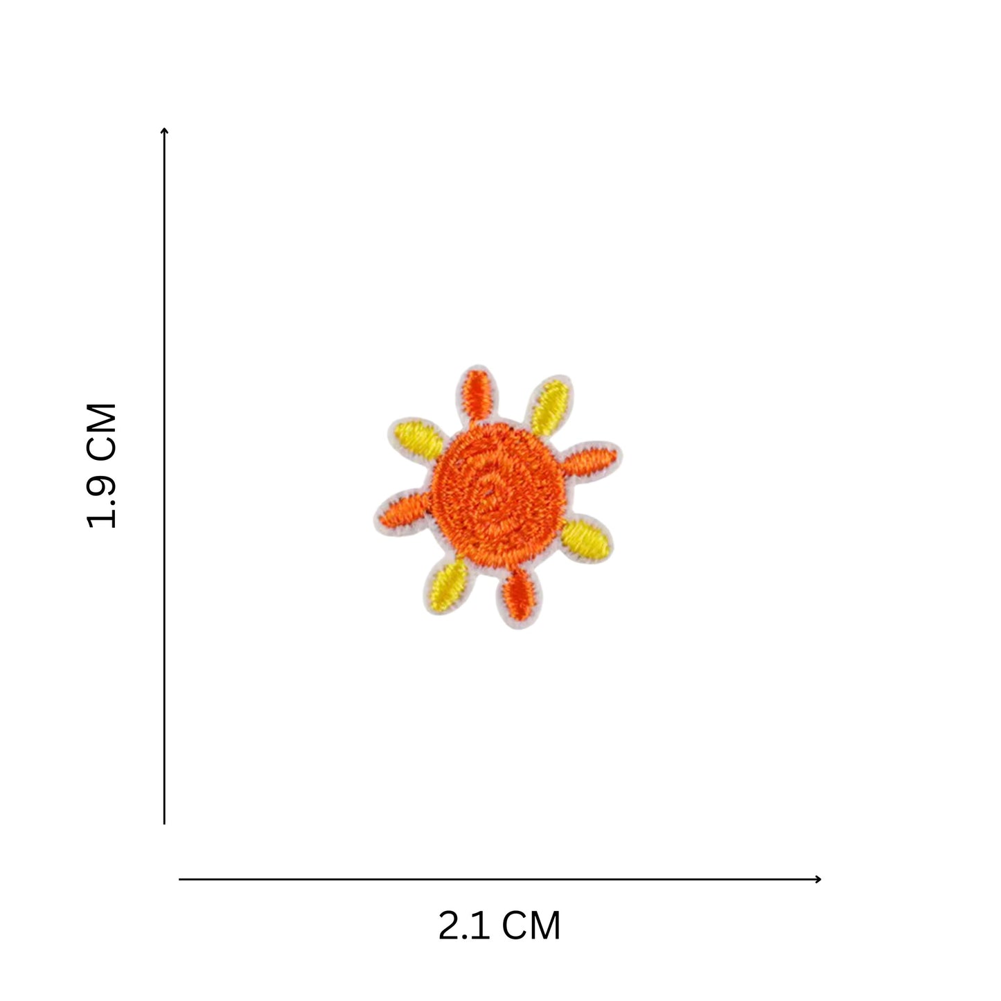 Mini Sun Embroidered Iron On Patch
