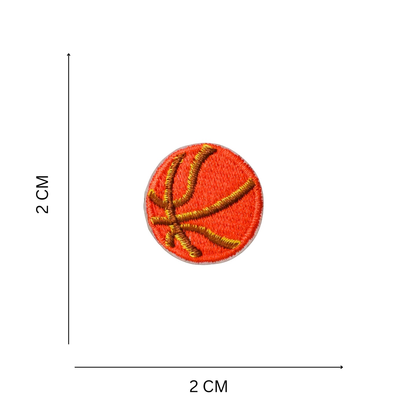 Mini Sports Basketball Embroidered Patch Iron On Patch