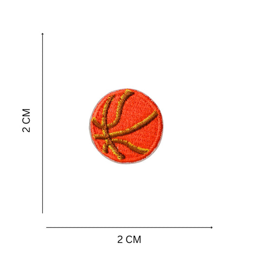 Mini Sports Basketball Embroidered Patch Iron On Patch