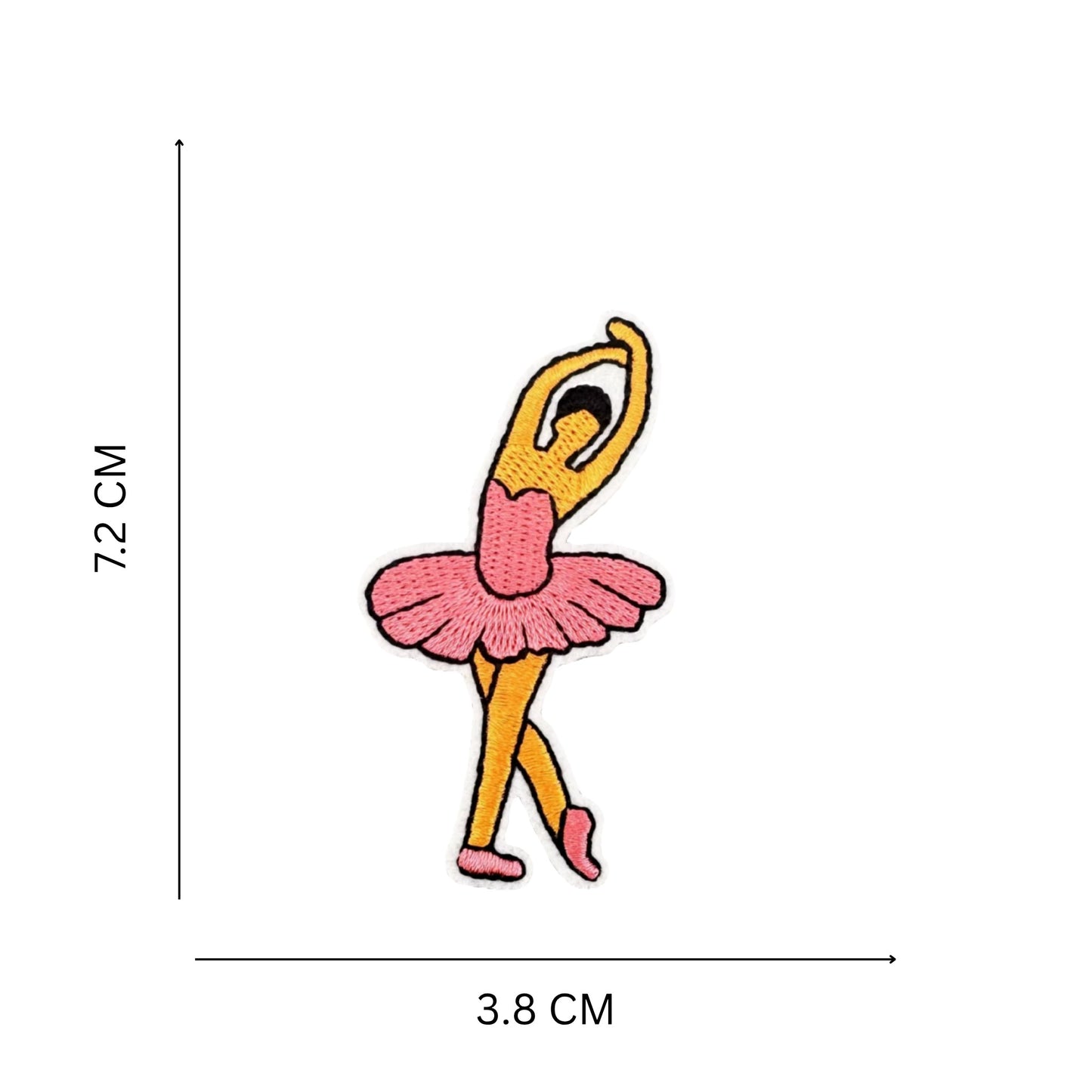 Ballet Dancer Embroidered Iron On Patch