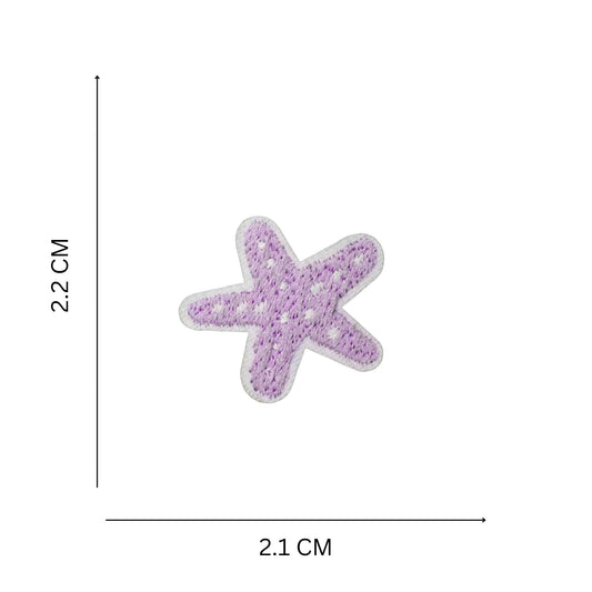 Mini Sea Star Embroidered Iron On Patch