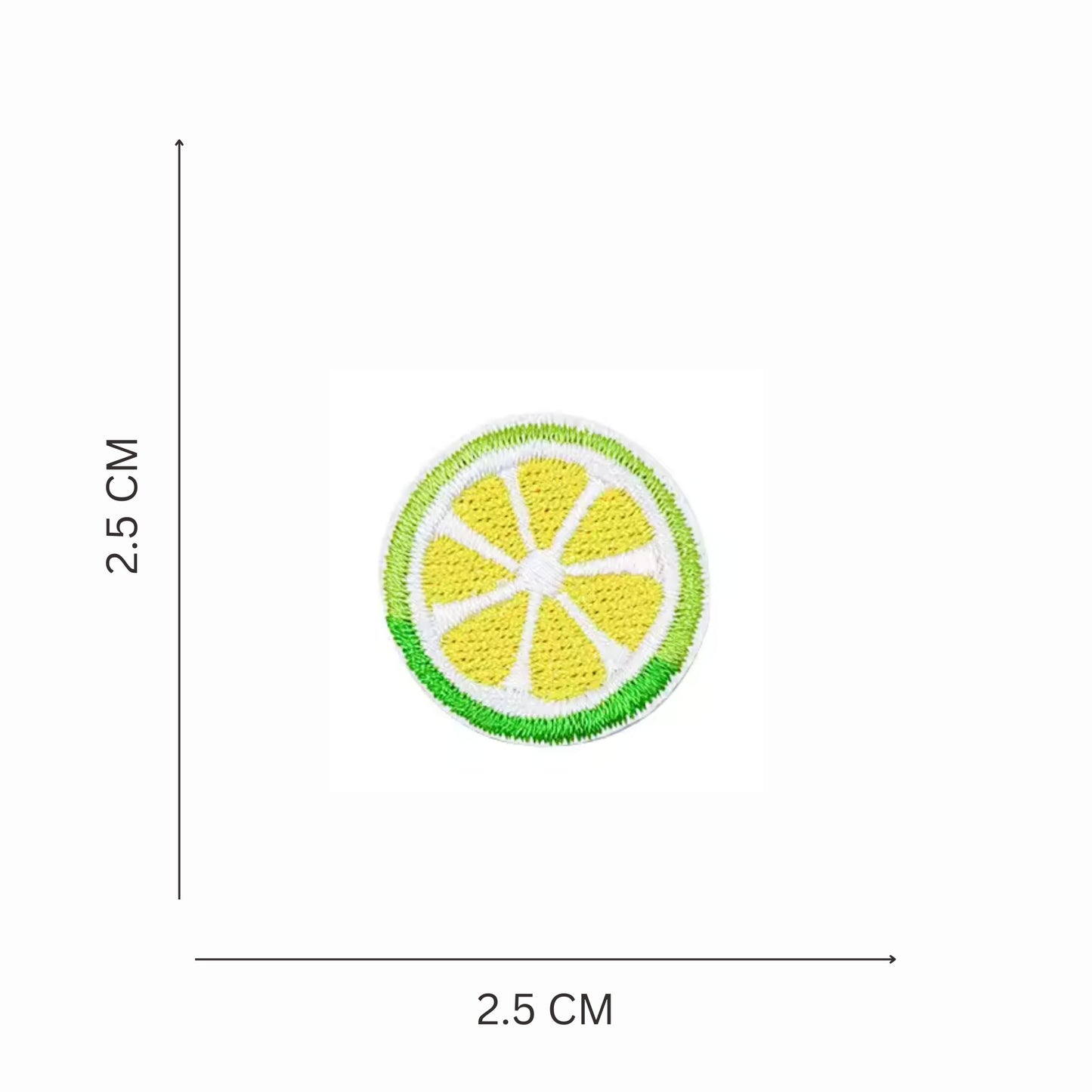 Mini Lemon Slice Embroidered Iron On Patch