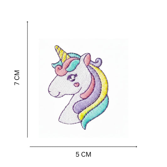 Kawaii Unicorn Embroidered Iron On Patch for Backpacks Denim Jackets & Custom Clothing