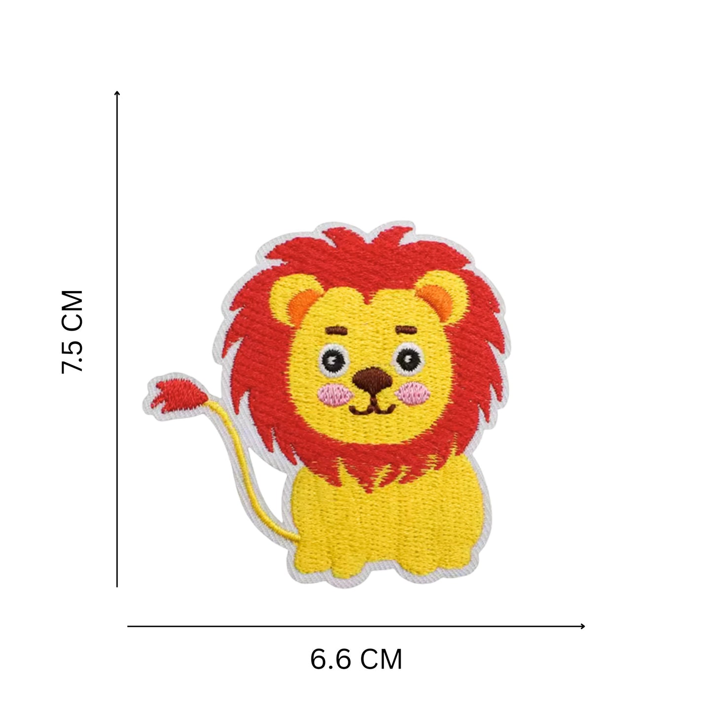Cute Lion Iron On Embroidery Patch