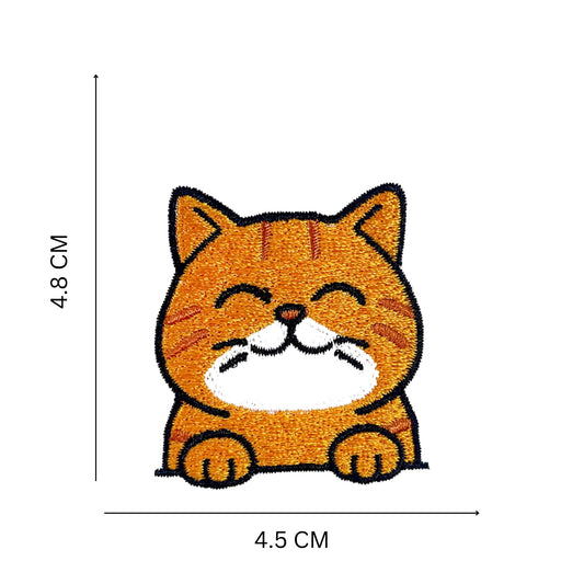 Cat Faces Embroidered Patch Set – Iron On & Sew On Patches for Jackets, Bags & Jeans (10 Designs)
