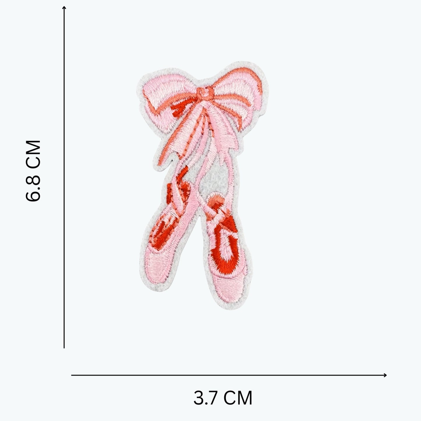 Self-Sticker/Iron-On Embroidered Ballet Patch – Elegant Dance Design for Clothes, Bags & DIY Decoration
