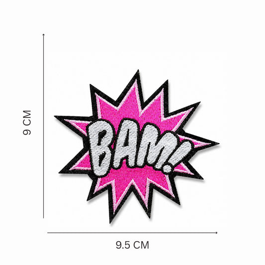 BAM! Comic Pop Embroidered Iron On Patch