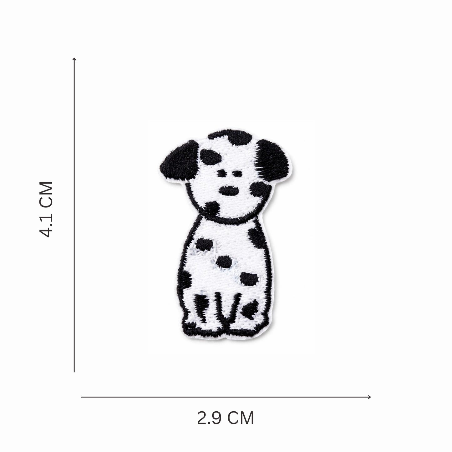 Cute Puppy Oreo Embroidered Iron-On Patch
