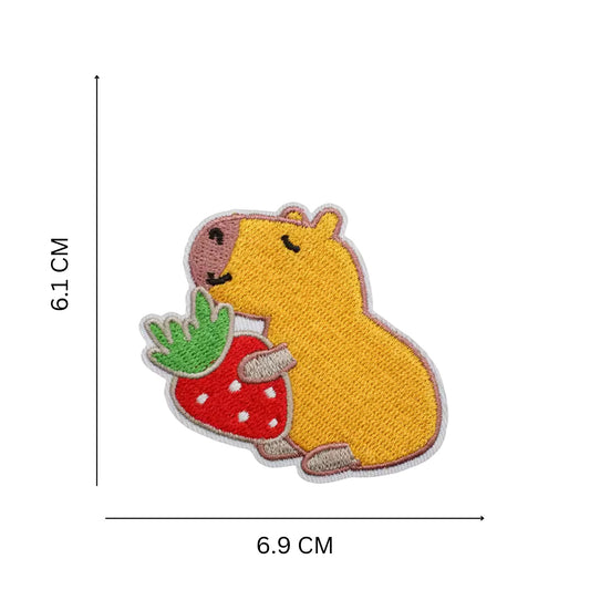 Capybara Iron On Embroidery Patch for Clothing and Accessories