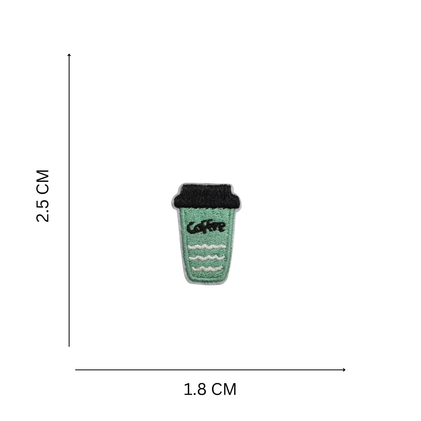 Mini Coffee Embroidered Iron On Patch