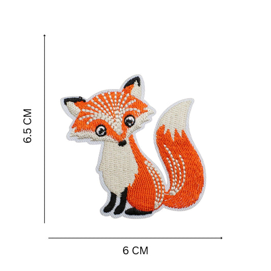 Fox Cartoon Iron On Patch for Jackets, Backpacks and DIY Crafts