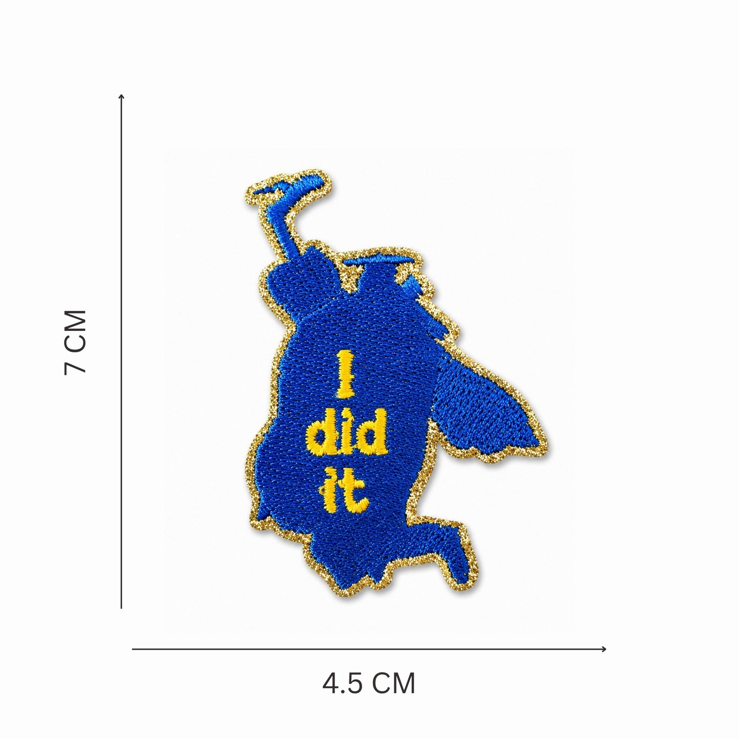 ''I Did It'' Graduation Iron On Patch