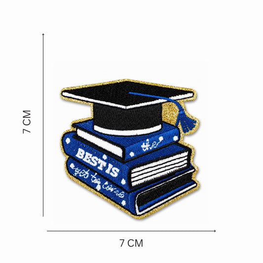 Graduation Books Iron On Patch