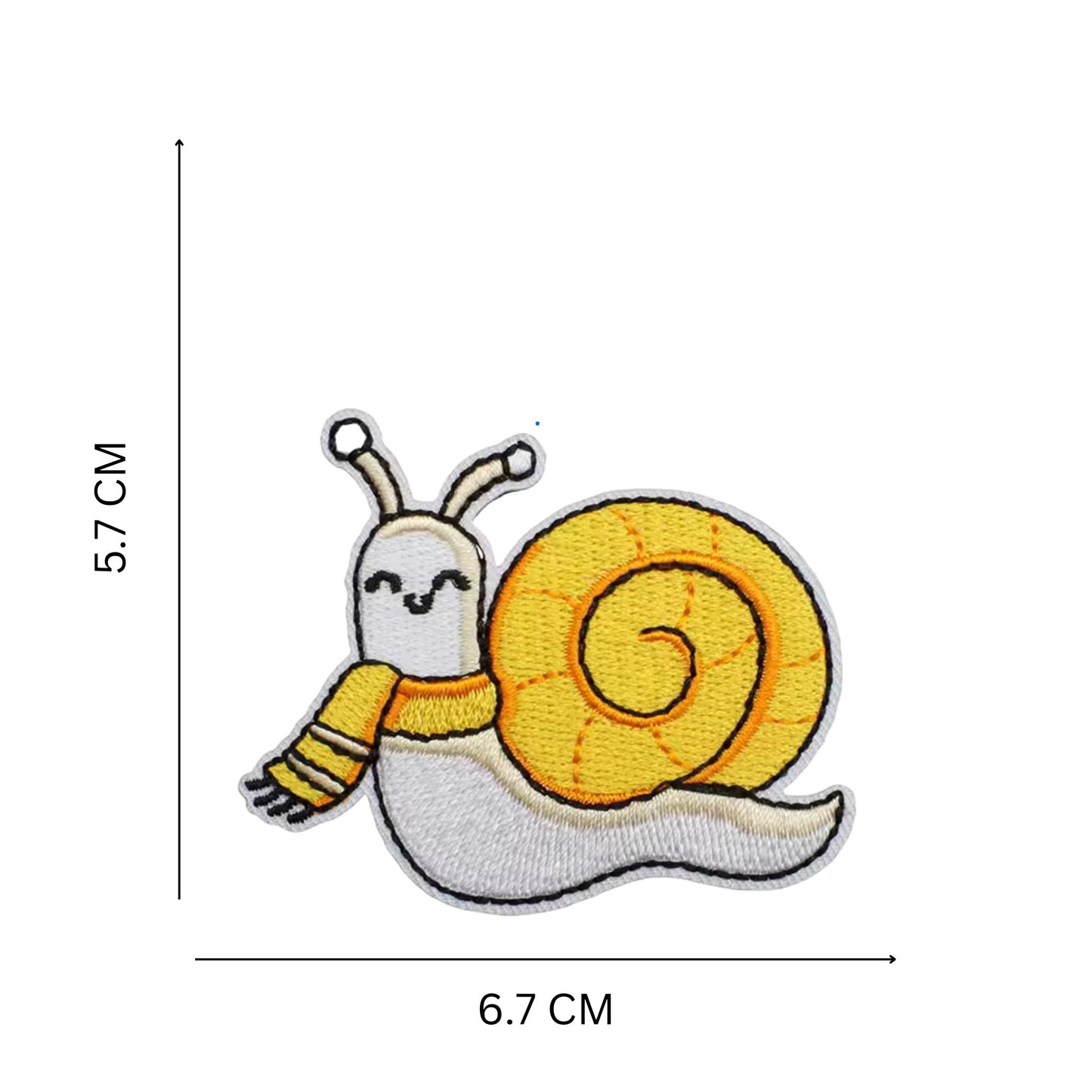 Cute Snail Iron On Embroidery Patch