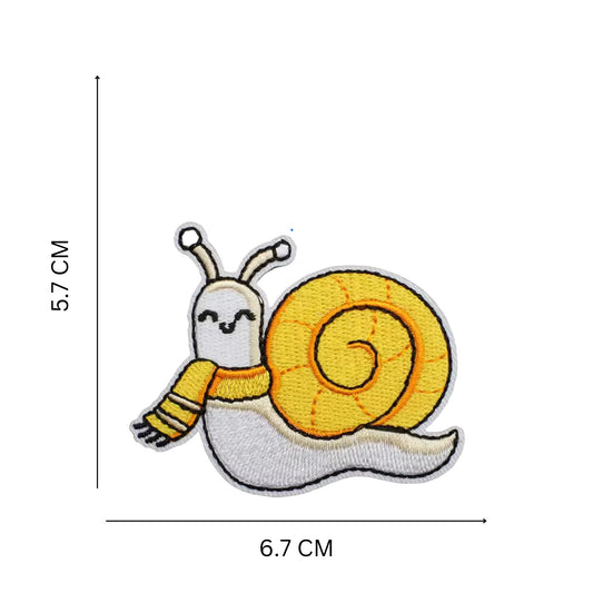 Cute Snail Iron On Embroidery Patch for Clothing and Accessories