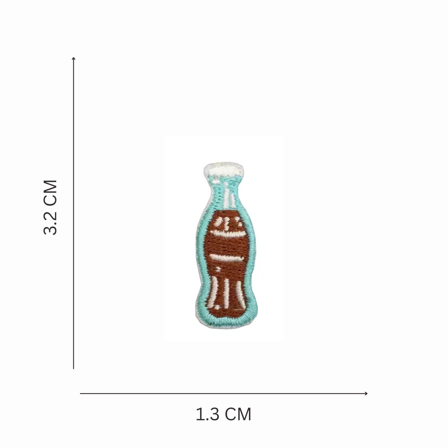 Mini Soda Bottle Embroidered Iron On Patch