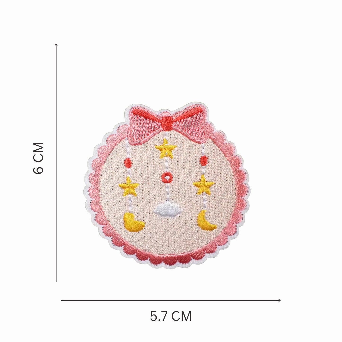 Dreamy Moon & Stars Embroidered Iron On Patch