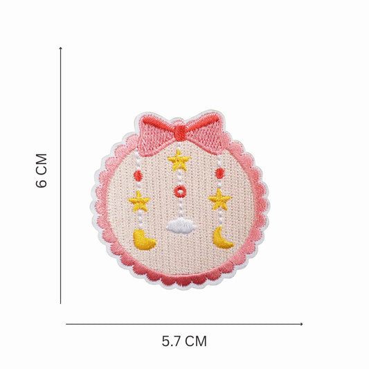 Dreamy Moon & Stars Embroidered Iron On Patch