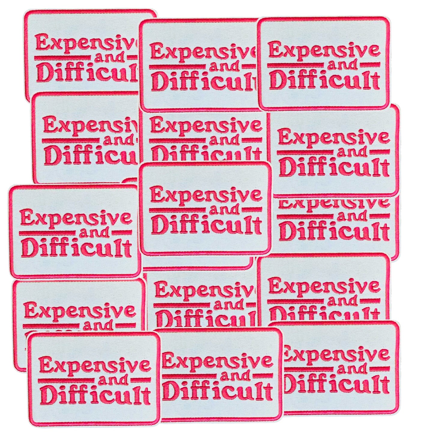 Bold Attitude Iron-On Patch – Expensive and Difficult Embroidered Patch for Fashion DIY