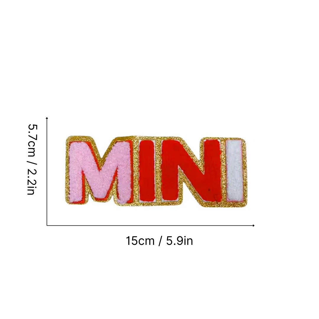 Iron-On/Sew On Chenille Patch - Mama & Mini