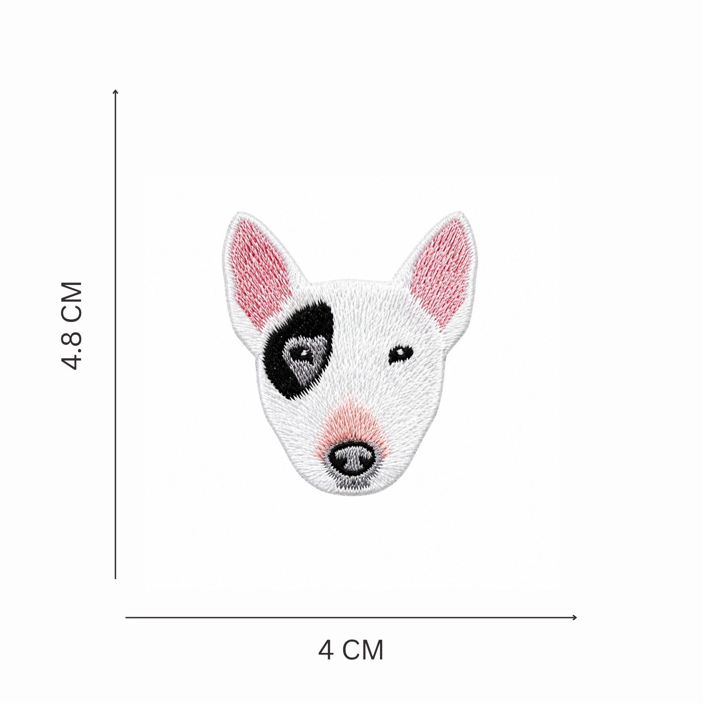 Bull Terrier Embroidered Iron On Patch