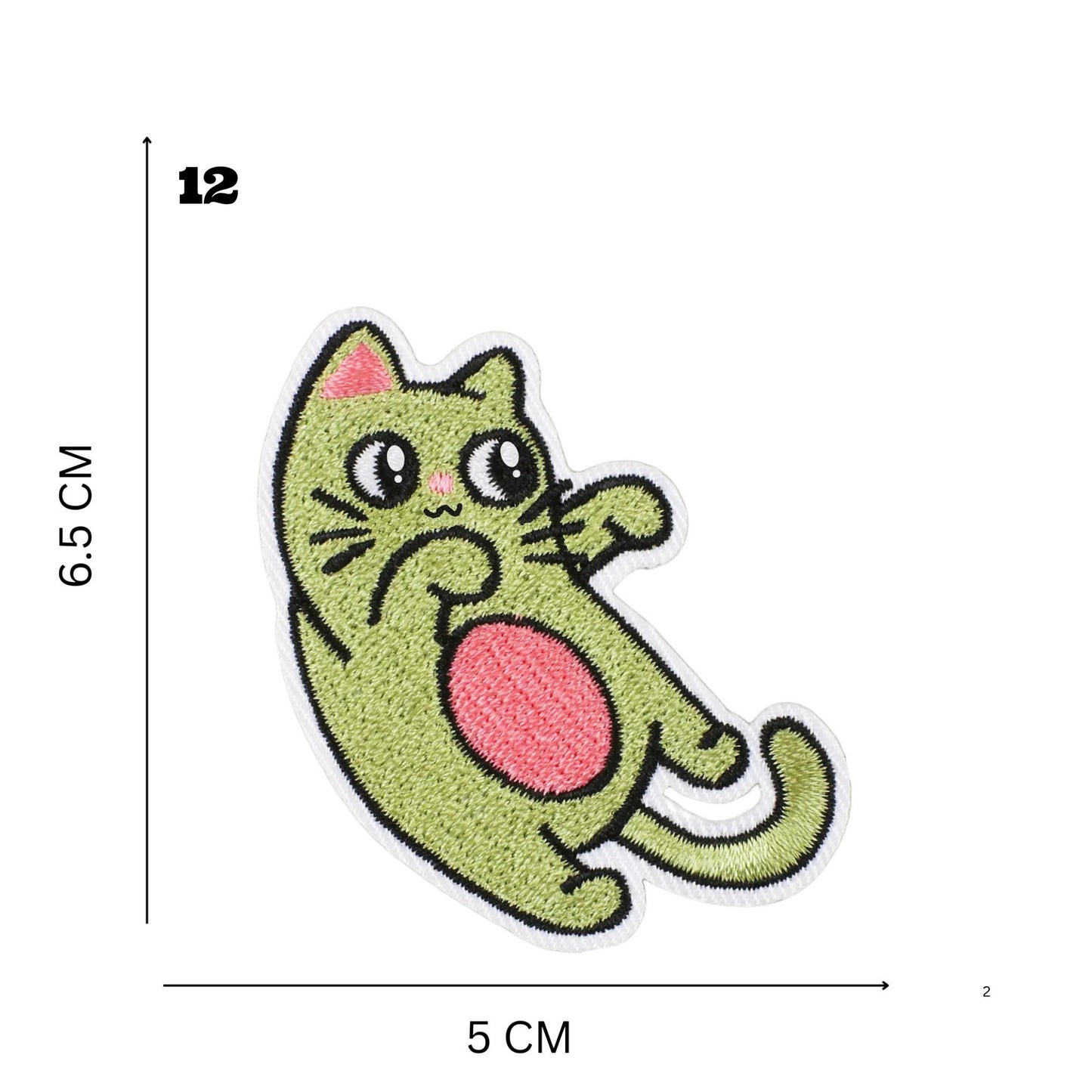 Iron-On Patches - Cute Cat Embroidered for Jackets, Bags & More, 18 Designs