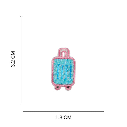 Mini Travel Suitcase Embroidered Iron On Patch