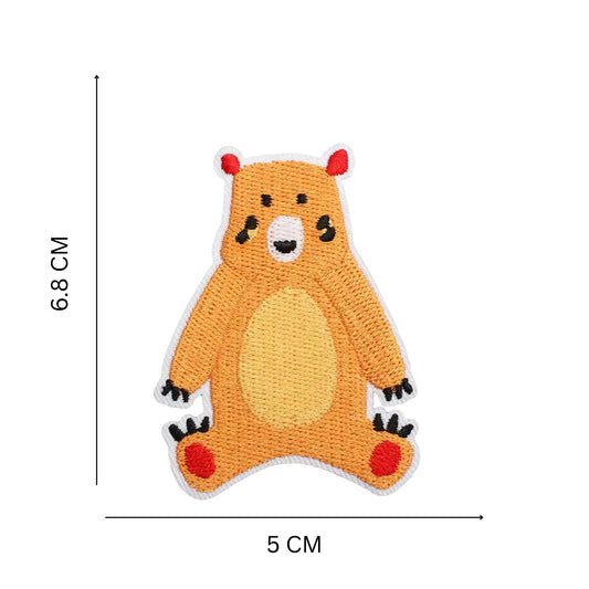 Cute Bear Iron On Embroidered Patch for Kids Clothes and Accessories