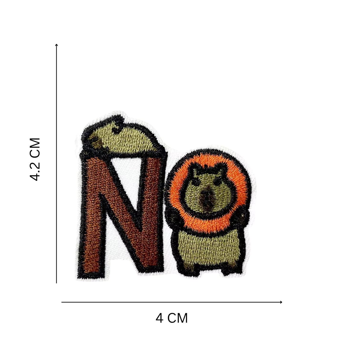 Velvet Texture Capybara Iron-On & Self-Stick Patches – Cute Animal Appliques for T-Shirts, Hoodies & Hats