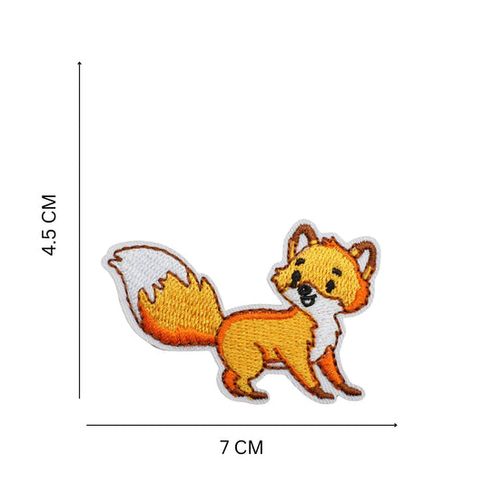 Fox Embroidered Iron On Patch for Clothing and Accessories