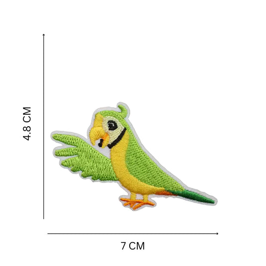 Parrot Embroidered Iron On Patch for Jackets, Backpacks and DIY Crafts