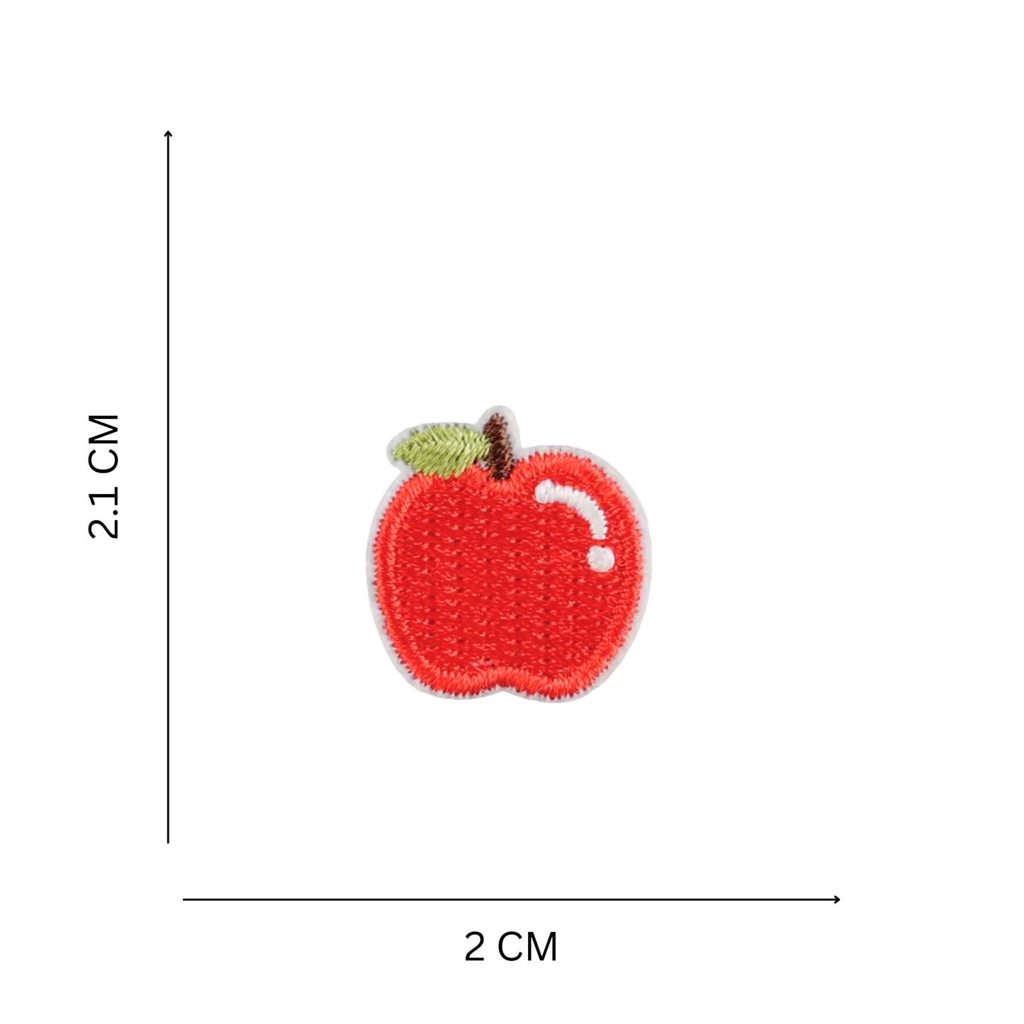 Mini Apple Embroidered Iron On Patch