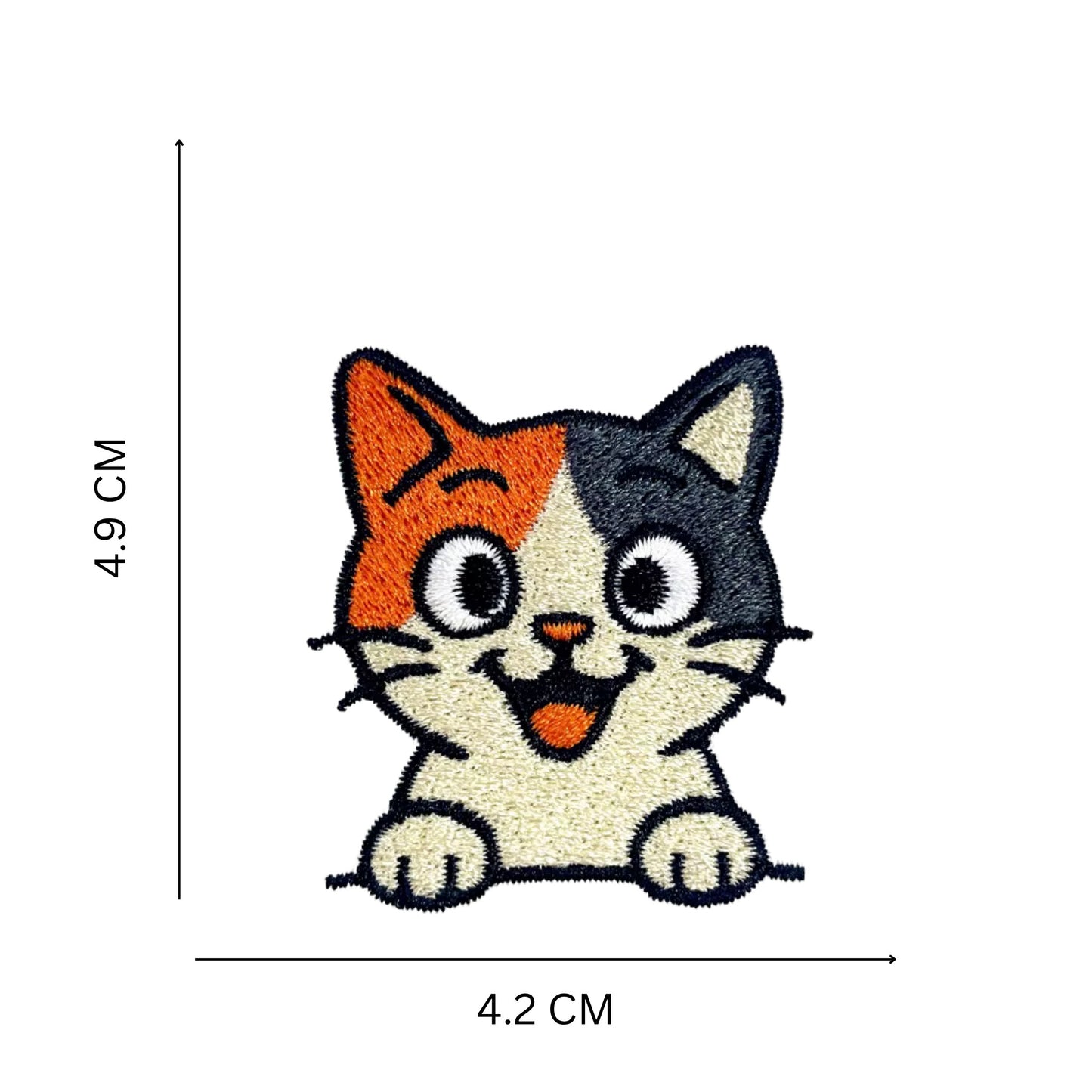 Cat Faces Embroidered Patch Set – Iron On & Sew On Patches for Jackets, Bags & Jeans (10 Designs)