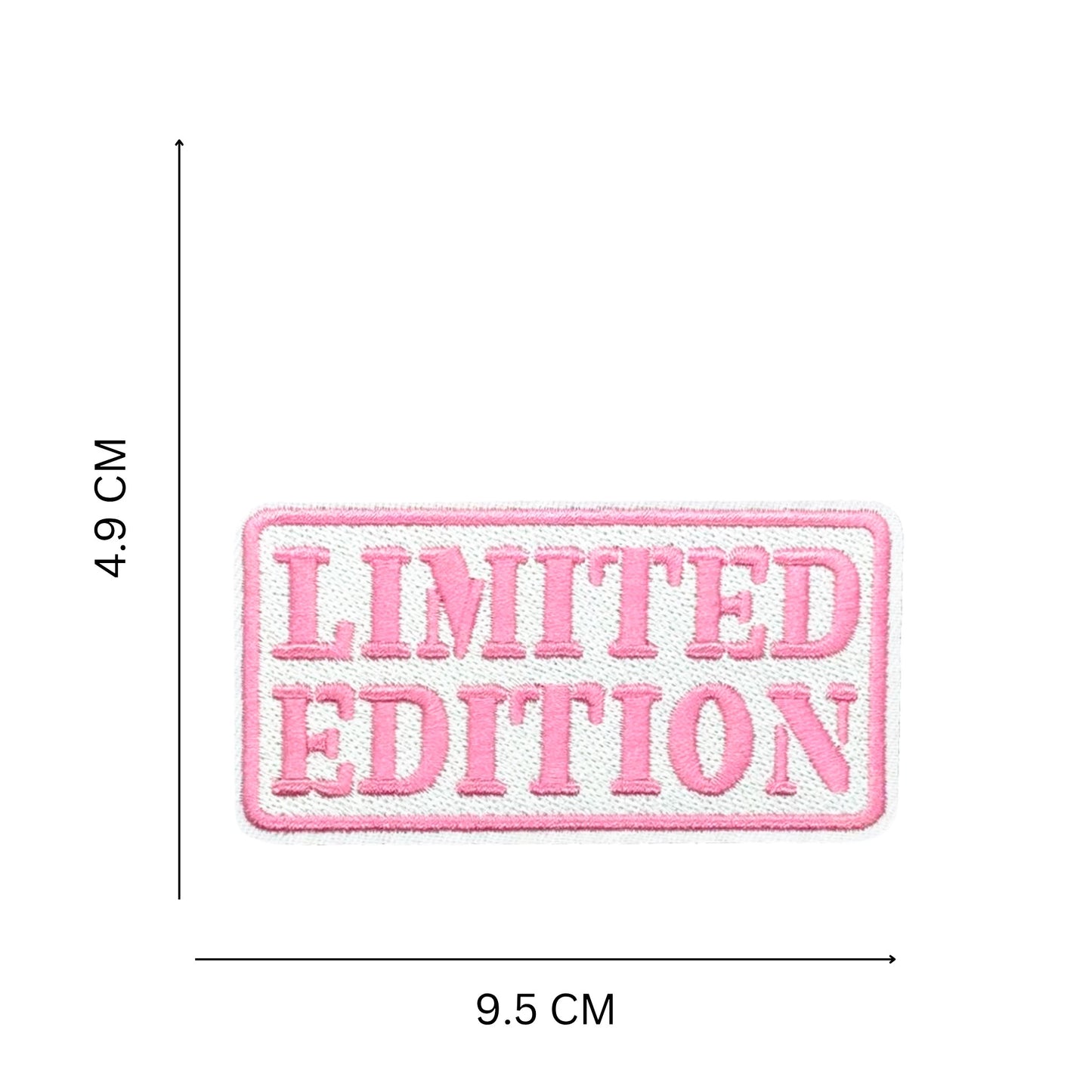 ''Limited Edition'' Iron-On Embroidered Patch for Jackets, Bags & Clothing – 9.5 x 4.9 cm