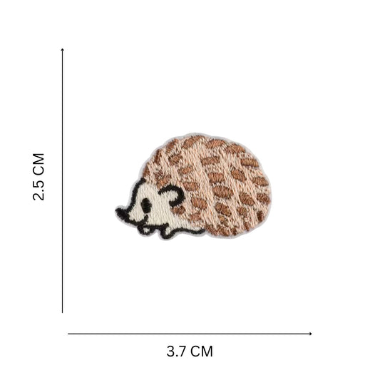 Mini Hedgehog Embroidered Iron On Patch