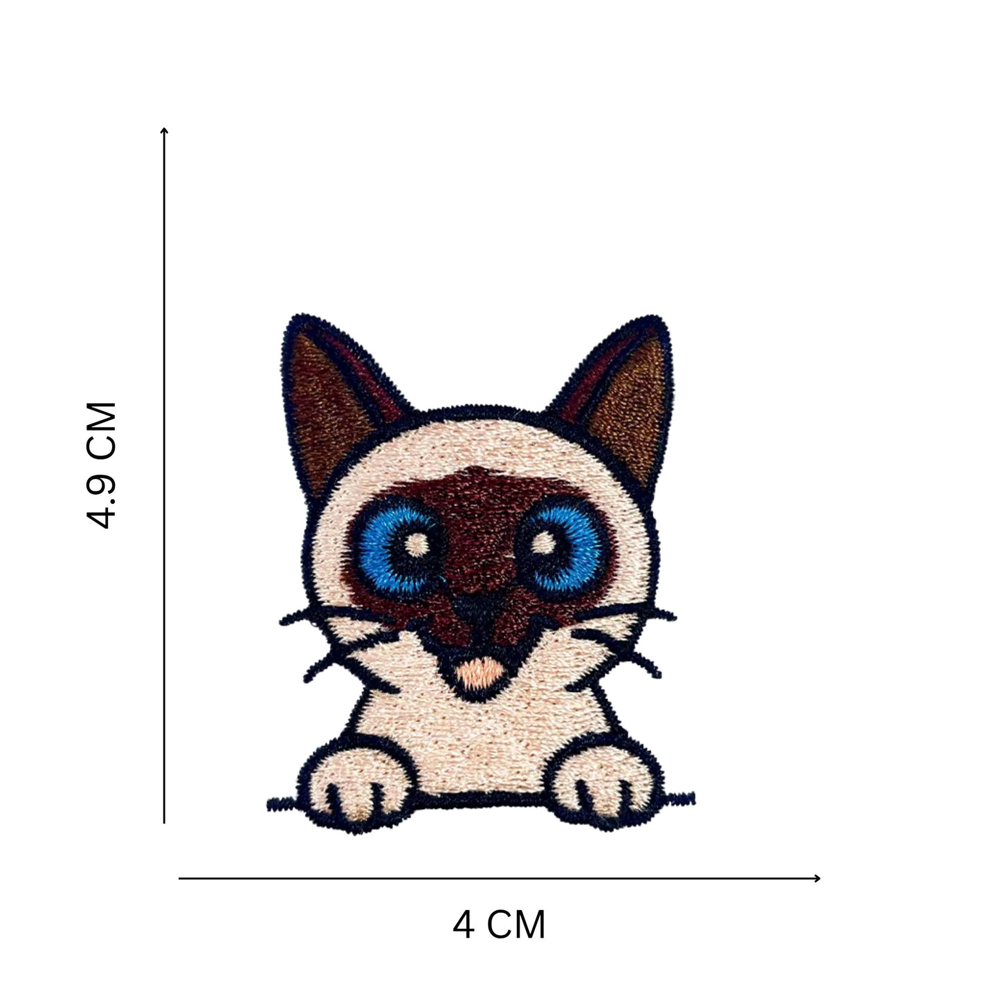 Cat Faces Embroidered Patch Set – Iron On & Sew On Patches for Jackets, Bags & Jeans (10 Designs)