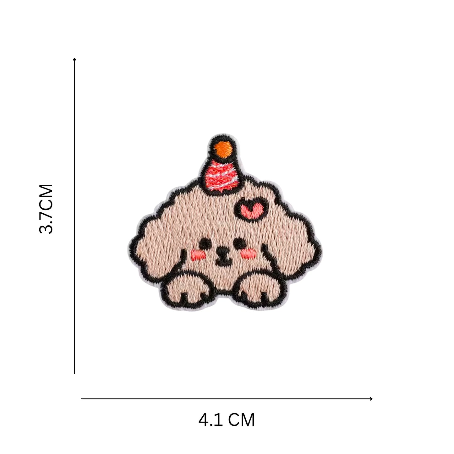 Mini Adorable Puppy Iron On Patch