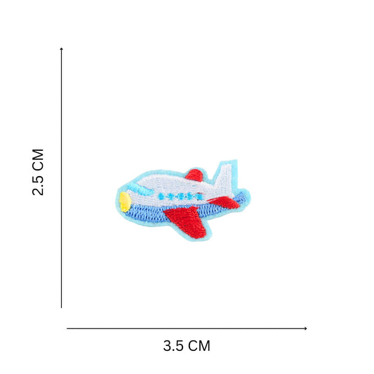 Mini Airplane Embroidered Iron On Patch
