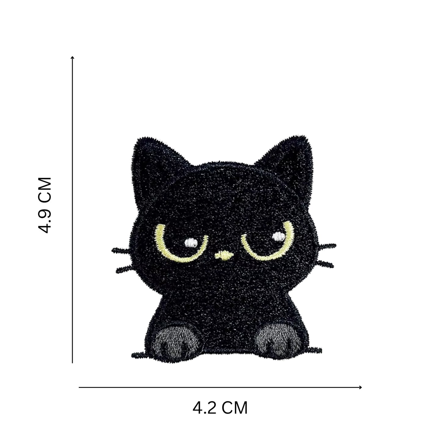 Cat Faces Embroidered Patch Set – Iron On & Sew On Patches for Jackets, Bags & Jeans (10 Designs)