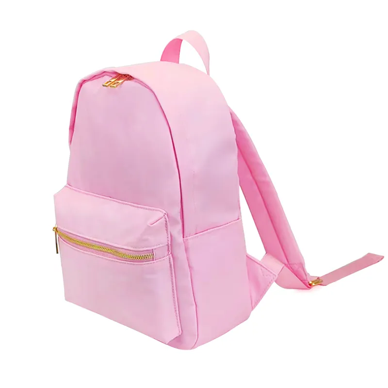 Durable Nylon Backpack for Kids – Perfect for School & Play, Customizable with Patches & Fun Details ''Baby Pink'' Available in Two Convenient Sizes