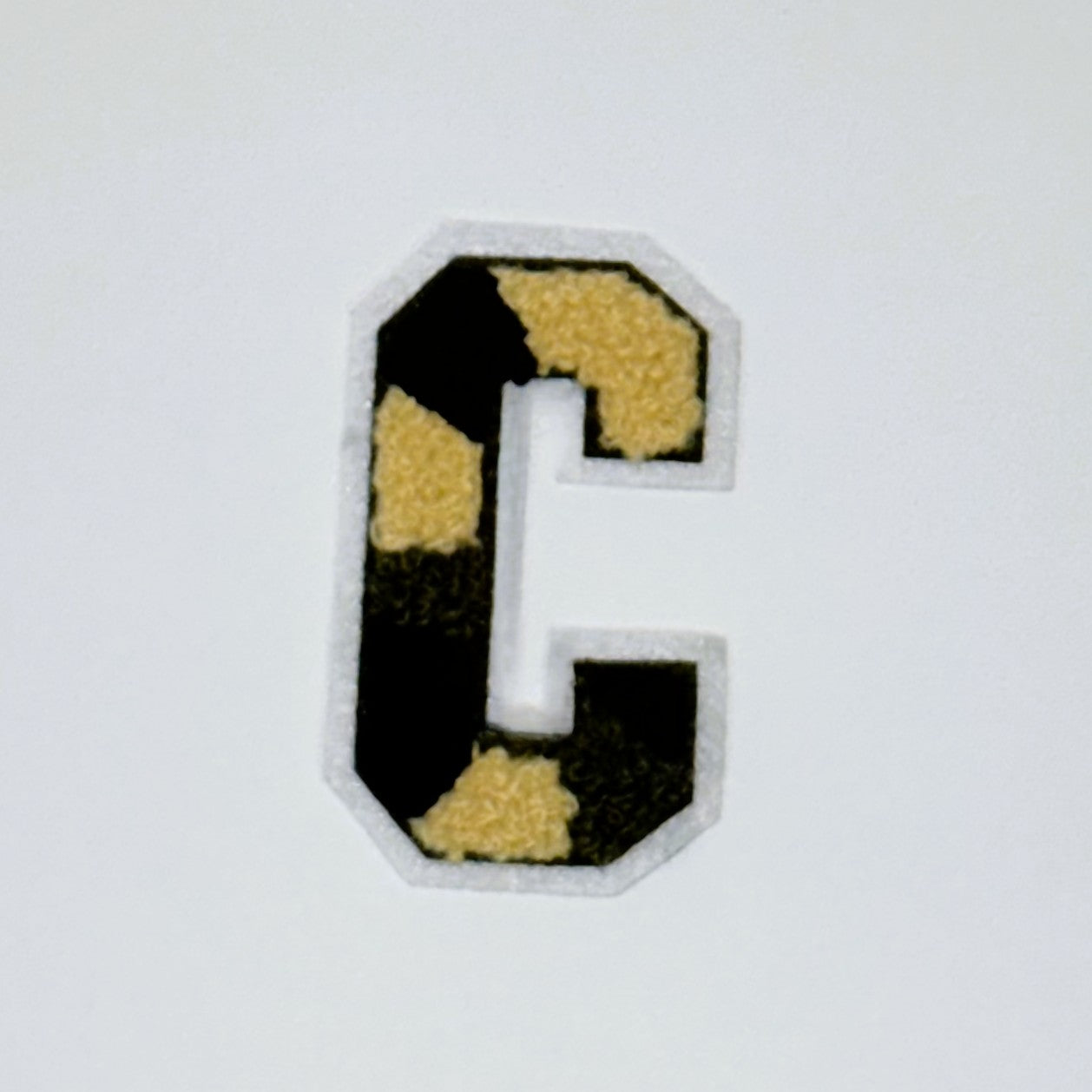 Military Chenille Letter Patch – 7cm – Iron-On & Sew-On