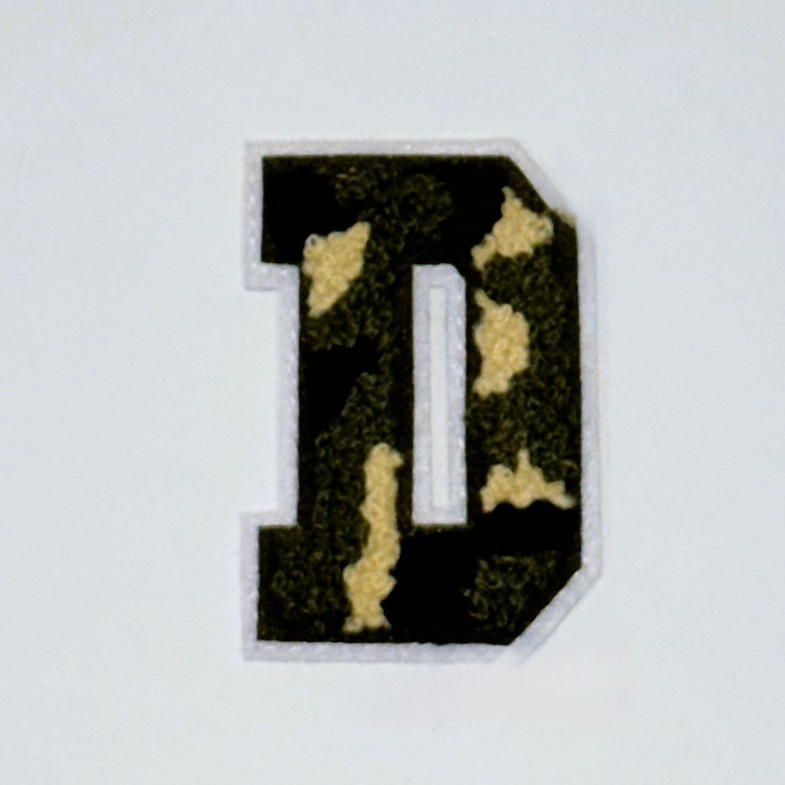 Military Chenille Letter Patch – 7cm – Iron-On & Sew-On