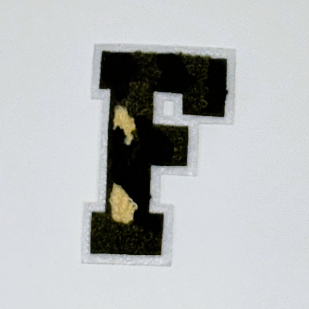 Military Chenille Letter Patch – 7cm – Iron-On & Sew-On