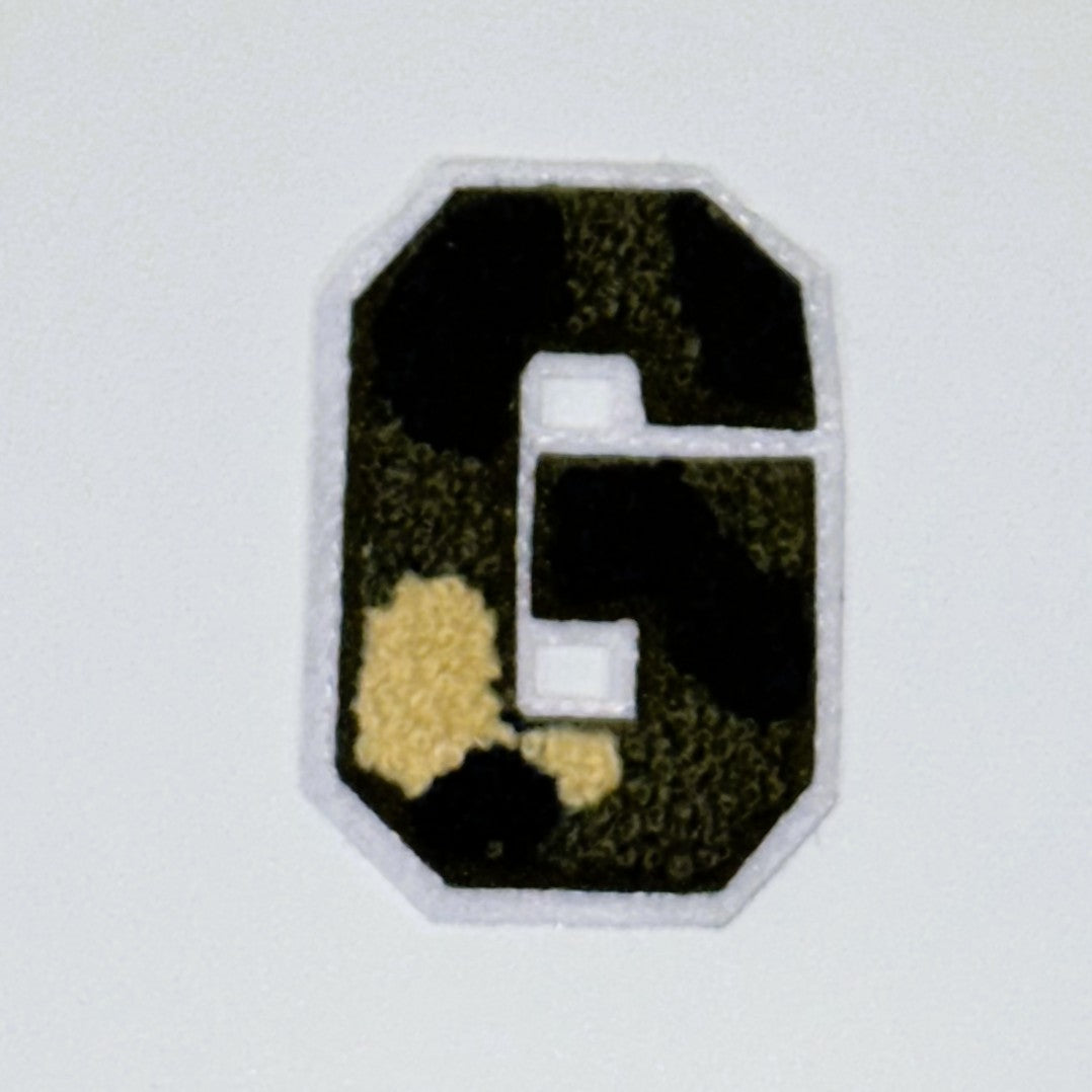 Military Chenille Letter Patch – 7cm – Iron-On & Sew-On