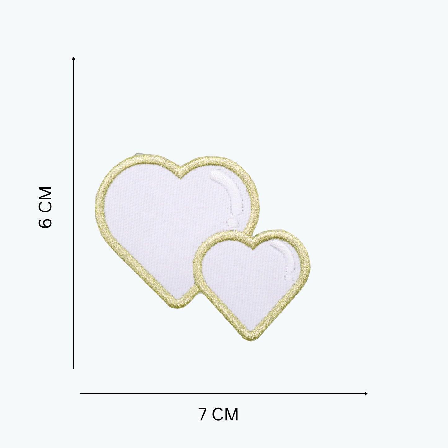 Iron On Gold Thread Embroidered Patch Set – Camera, Heart, Hair Dryer & Cord Designs for Travel Bags & DIY Decoration
