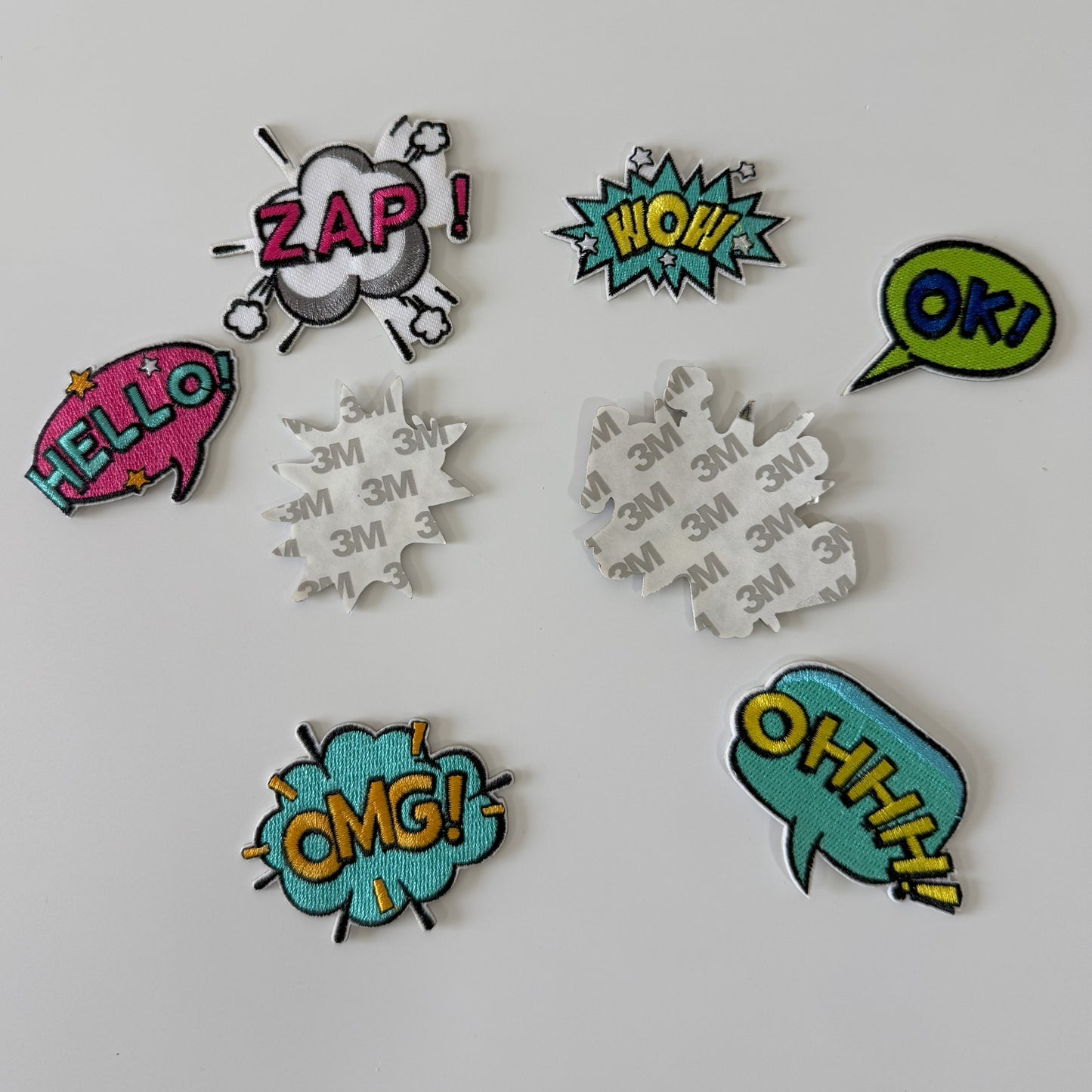 Self-Adhesive/ Iron-On Funny Words Letter Patches – Playful Embroidered Patches for Clothes, Bags, Accessories & More