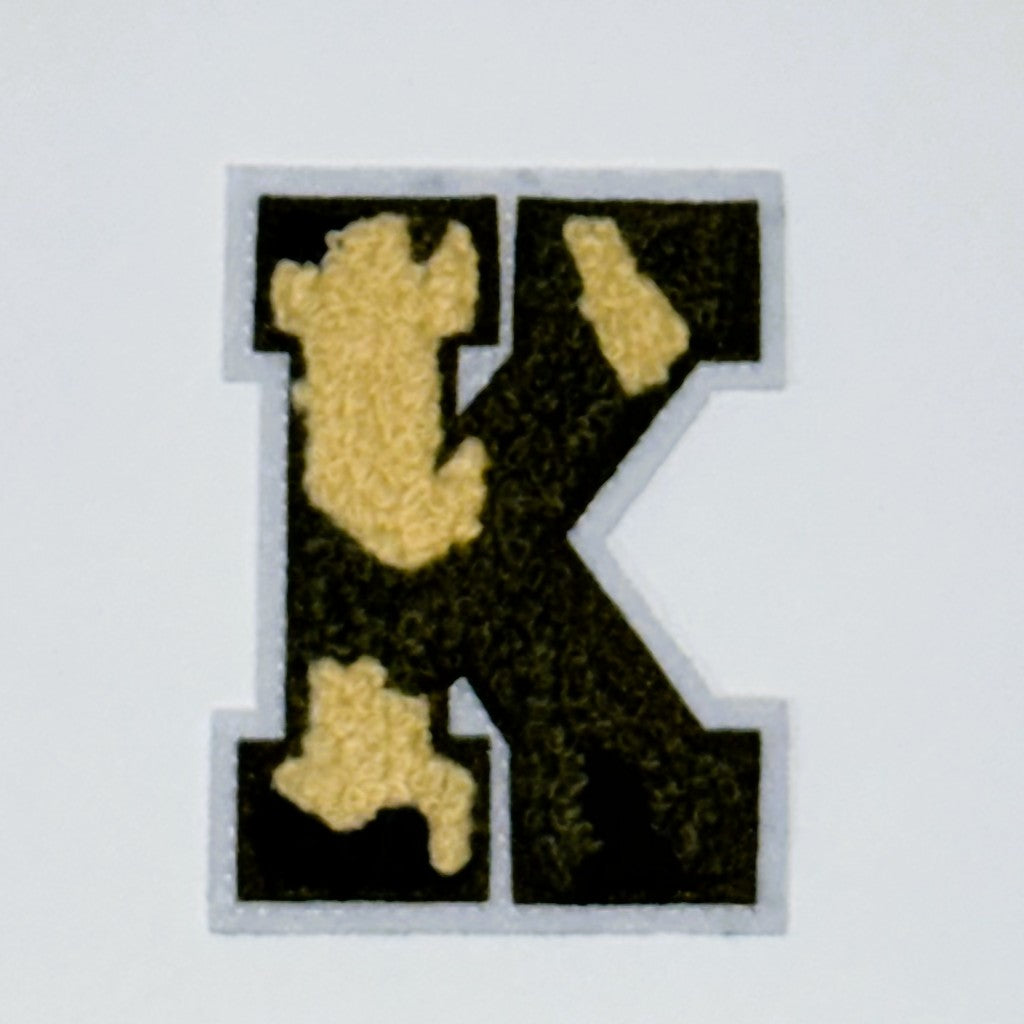 Military Chenille Letter Patch – 7cm – Iron-On & Sew-On