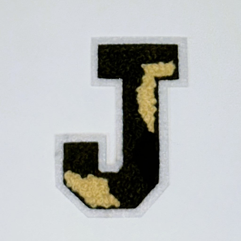 Military Chenille Letter Patch – 7cm – Iron-On & Sew-On