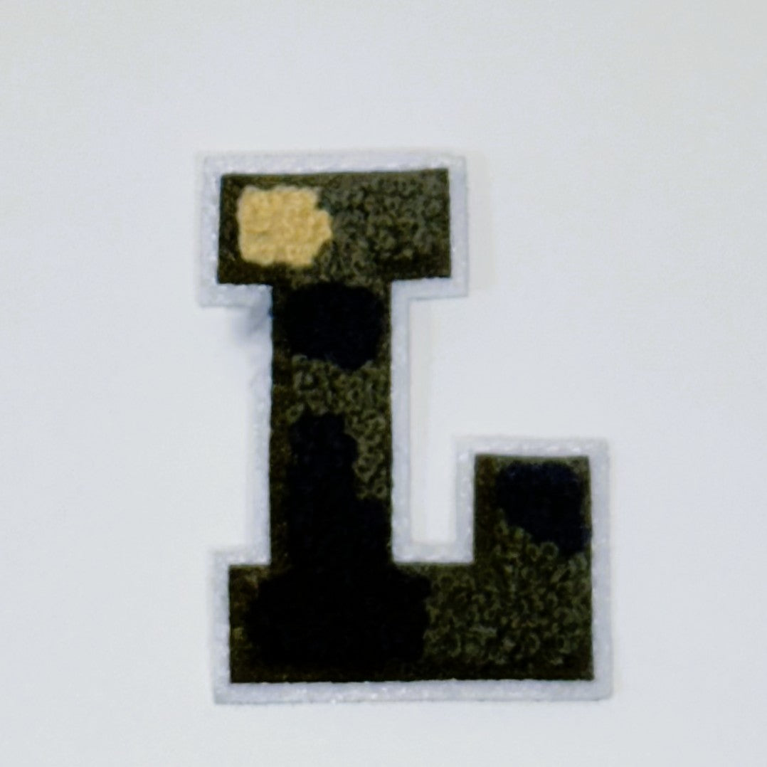 Military Chenille Letter Patch – 7cm – Iron-On & Sew-On